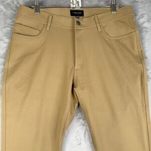 Unbound Stretch Merino Wool Travel Pants Sandstone Mens 34x30 (Fit 34x29) Casual